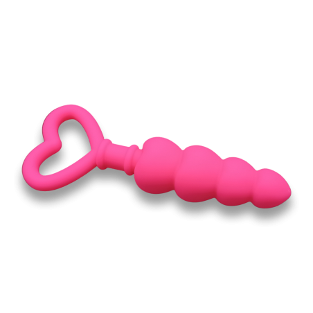 Dildo Heart Anal Plug Pink Srdíčko