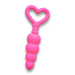 Dildo Heart Anal Plug Pink Srdíčko